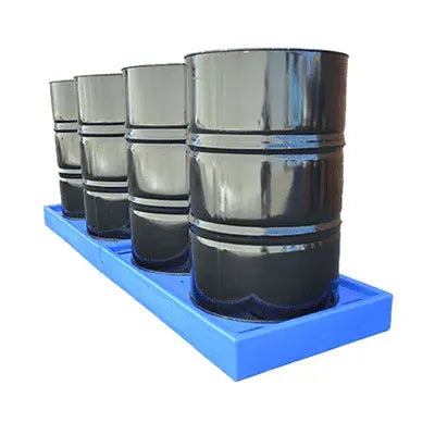 Four Drum Inline Low Profile Bunded Pallet