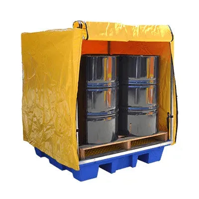 Pvc Pack Frame 4 Drum PVC Cover & Frame | safewastesolutions