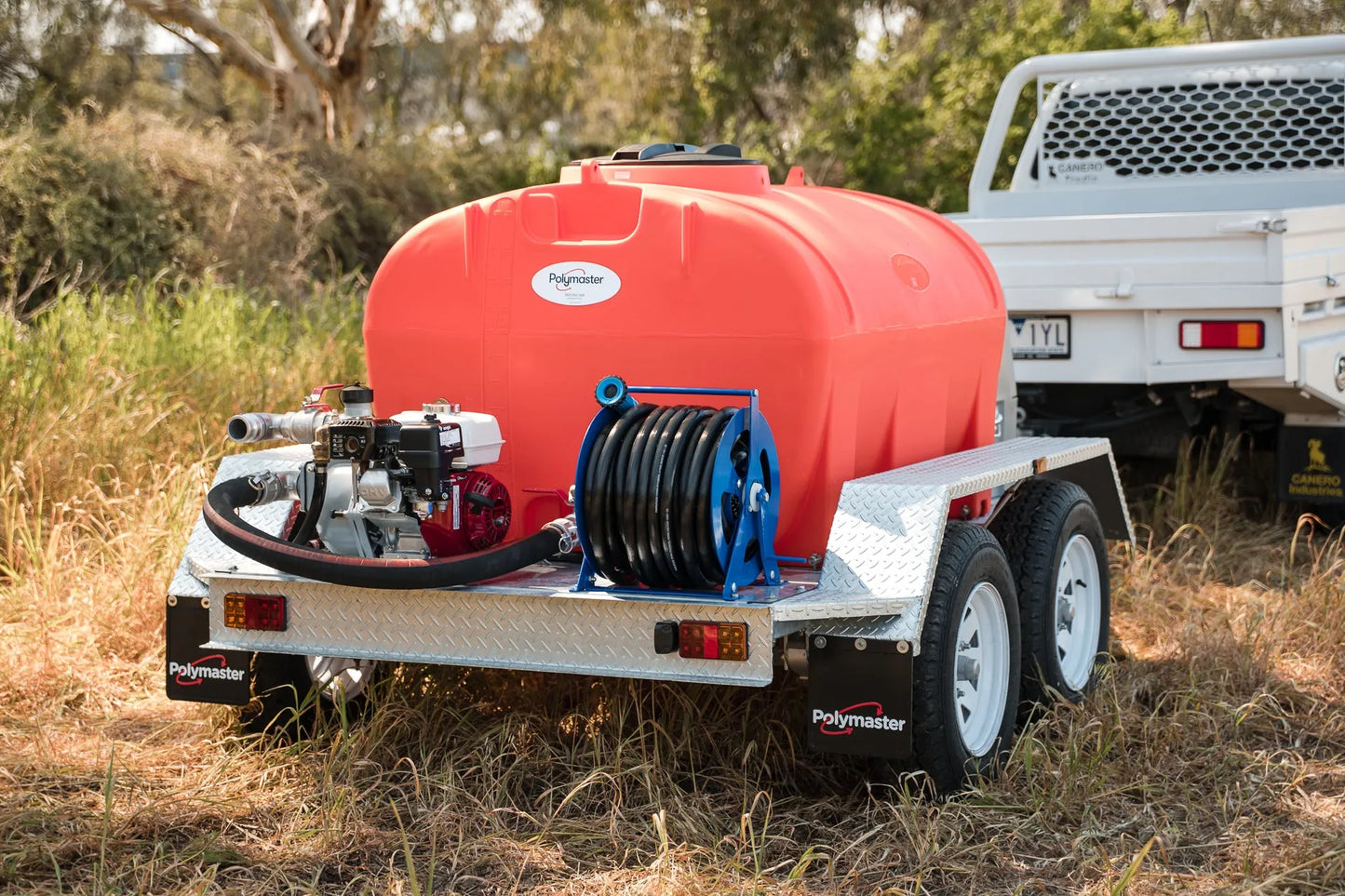 2,000 Litre Trailer Mounted Fire-Fighting Package, 6.5HP Electric Start