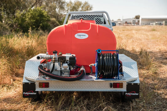 2,000 Litre Trailer Mounted Fire-Fighting Package 6.5HP Squat