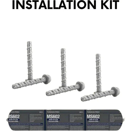 Floor Bunding, Screws, safewastesolutions, Rubber Bunding Install Kit