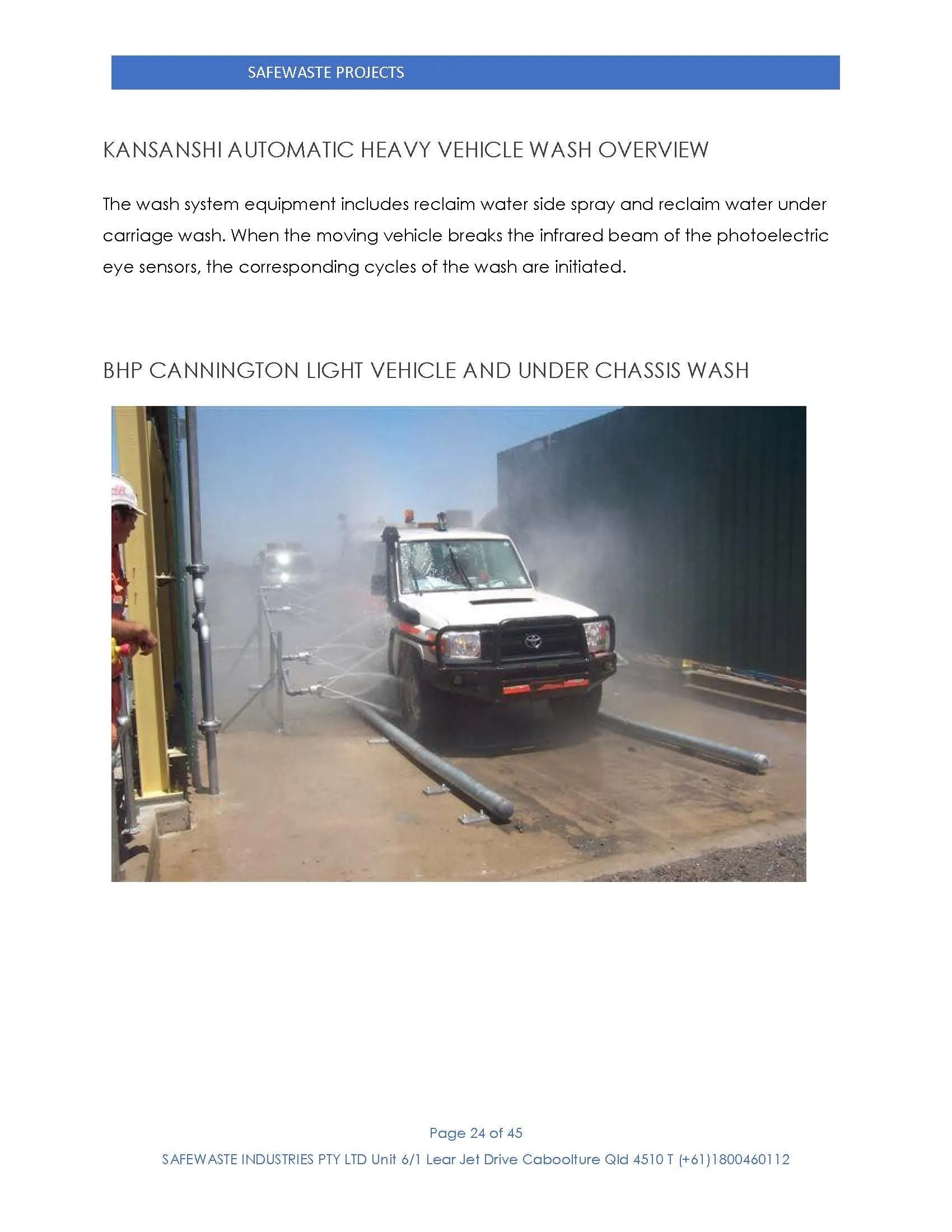 Consulting, Car Wash Solutions, safewastesolutions, Light Vehicle Wash